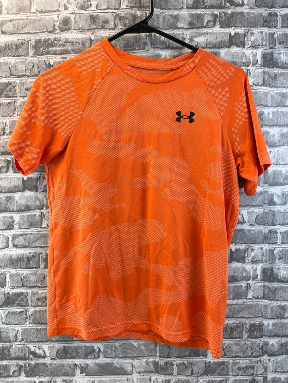 Under Armour Bright Orange Camo Performance Tee